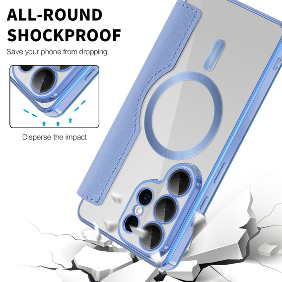 Θήκη με πτυσσόμενο καπάκι RFID Wallet MagSafe με προστασία κάμερας για Samsung Galaxy S26 Ultra