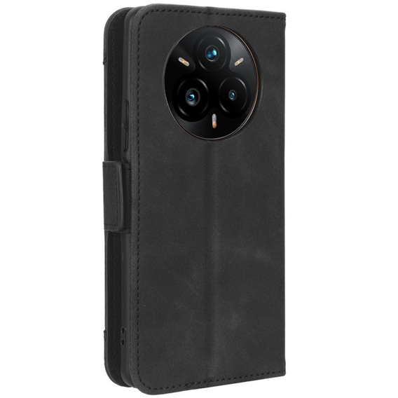 Θήκη με πτερύγιο για Realme 14 Pro+ 5G, Card Slot, μαύρη