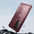 Θωρακισμένη θήκη για Samsung Galaxy S24 Plus, Dexnor Full Body (Two Frames), κόκκινη