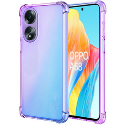 θήκη για το Oppo A58 4G, Gradient Dropproof, Μωβ / μπλε