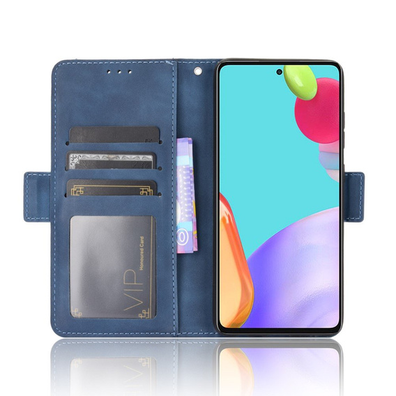 Θήκη με πτερύγιο για Samsung Galaxy A52 / A52s, Card Slot, μπλε