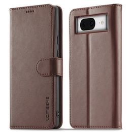 Θήκη με πτερύγιο για Google Pixel 8A, LC.IMEEKE, καφέ
