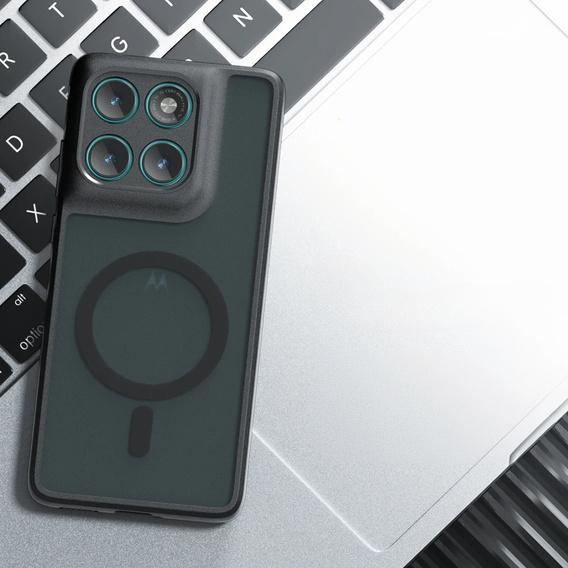 Θήκη για Motorola Edge 60 / 60 Fusion, για MagSafe, ERBORD Μatt Case, μαύρη