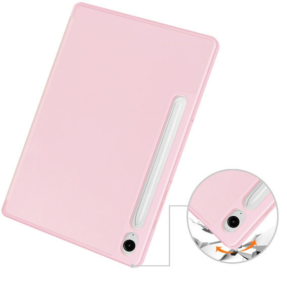 Θήκη για Samsung Galaxy Tab S10 Lite / S10 FE / S9 FE, Smartcase με χώρο για γραφίδα, ροζ