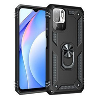 θωρακισμένη θήκη για Xiaomi Redmi Note 10 5G, Nox Case Ring, μαύρη