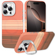 Θήκη για iPhone 16 Pro, Πλαίσιο Kickstand, για MagSafe, Sunset Orange