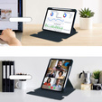 Θήκη πληκτρολογίου για iPad Pro 11" 2024 (5 gen.), Rotary 360° Leather, σκούρο μπλε