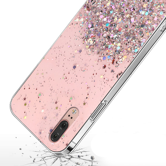Θήκη για Huawei P20, Glittery, ροζ
