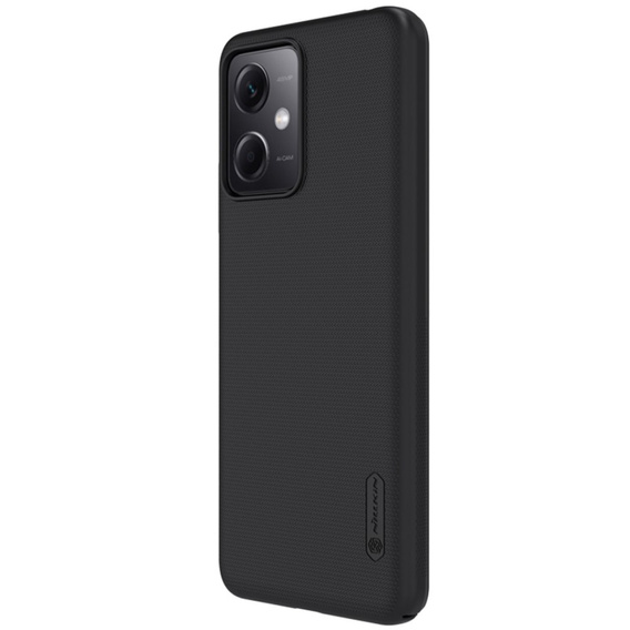 NILLKIN θήκη για Xiaomi Redmi Note 12 5G / POCO X5 5G, θήκη Super Frosted Shield, μαύρη