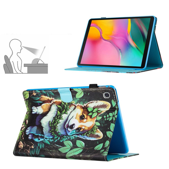Θήκη για Samsung Galaxy Tab S6 Lite 2022 / 2020, με πτερύγιο, corgi dog