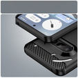 Θήκη για Nothing Phone 3A, Carbon, μαύρη