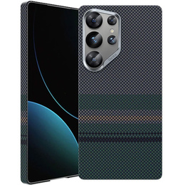 θήκη BENKS Kevlar για Samsung Galaxy S25 Ultra, για MagSafe, Carbon Fiber, μαύρη