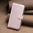 Θήκη με πτερύγιο για Samsung Galaxy A25 5G, BINFEN Wallet, ροζ rose gold + γυαλί 9H 
