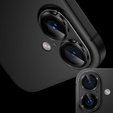 Γυαλί κάμερας για iPhone 16 / 16 Plus, μαύρο μεταλλικό κάλυμμα ERBORD