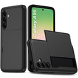 Θήκη για Samsung Galaxy A56 5G, Sliding Card Holder, μαύρη