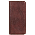 Θήκη για Xiaomi Redmi Note 13 Pro 4G / Xiaomi Redmi Note 14S / Xiaomi Poco M6 Pro 4G, Wallet Litchi Leather, καφέ