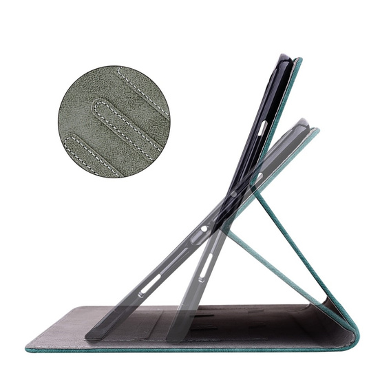 Θήκη για Lenovo Tab M9, Wallet Pen Slot, πράσινη