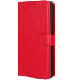 Θήκη με πτερύγιο για Honor 90 Lite 5G, Crazy Horse Wallet, κόκκινη