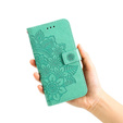 Θήκη με πτερύγιο για Xiaomi Redmi Note 12 5G / POCO X5 5G, Mandala Flower, πράσινη