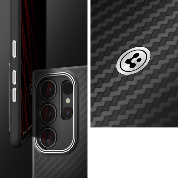 Θήκη Spigen Enzo Aramid μαύρη για Samsung Galaxy S24 Ultra