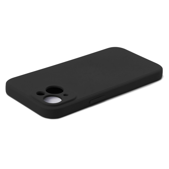 Θήκη για iPhone 15 Plus, Silicone Lite, μαύρη