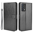 Θήκη με πτερύγιο για Realme GT Master, Crazy Horse Wallet, μαύρη