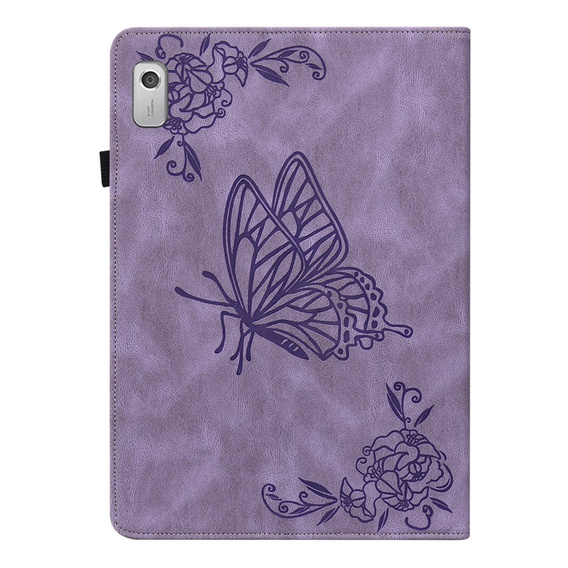 θήκη για το Lenovo Tab M9, Butterfly, μωβ