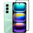Μετριασμένο γυαλί 3D για Infinix Hot 50 4G, μαύρο πλαίσιο