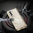 Θήκη για Samsung Galaxy Z Fold 5 5G, Mechanical Legend, χρυσή