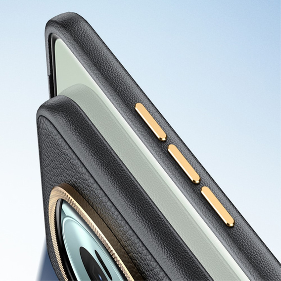 Δερμάτινη θήκη για Honor Magic 6 Pro 5G, leather hybrid, γκρι