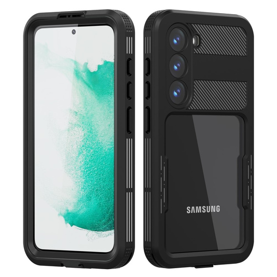 Αδιάβροχη θήκη IP68 για το Samsung Galaxy S23, μαύρη