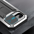 Θωρακισμένη θήκη για iPhone 16E, R-JUST, ασημένια