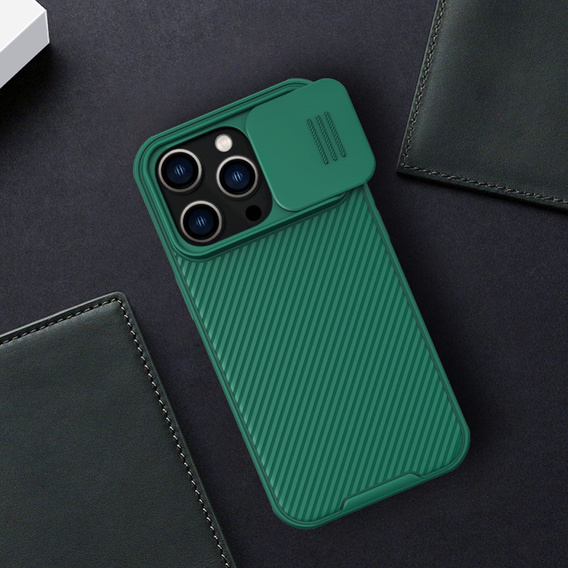 Θήκη για iPhone 14 Pro Max, θωρακισμένη Nillkin, CamShield Pro, πράσινη