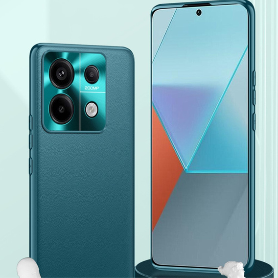 Δερμάτινη θήκη για Xiaomi Redmi Note 13 Pro+, leather hybrid, πράσινη