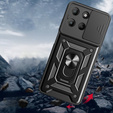 Θήκη για Motorola Moto G15 / Motorola Moto G15 Power, CamShield Slide, μαύρη