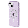 Θήκη για iPhone 14, Dropproof MagSafe Glitter, μωβ