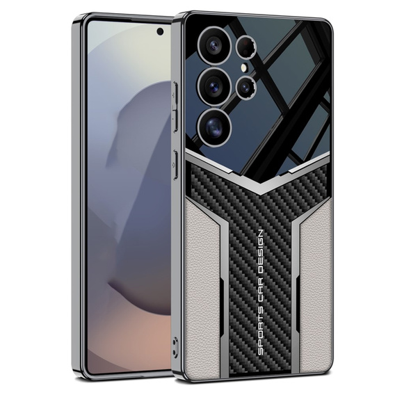 Θήκη για Samsung Galaxy S25 Ultra, GKK Leather, μαύρη