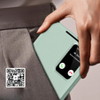 Αναδιπλούμενη θήκη για Samsung Galaxy A55 5G, Smart View Wallet, πράσινη