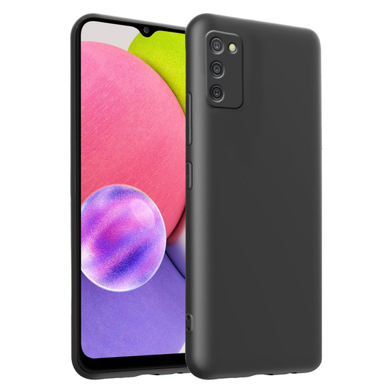Θήκη για Samsung Galaxy A03S, Silicone Lite, μαύρη