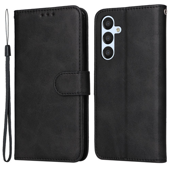 Θήκη με πτερύγιο για Samsung Galaxy A54 5G, Leather Wallet, μαύρη