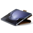 CASEME flip case για Samsung Galaxy Z Fold6 5G, Litchi Wallet, καφέ