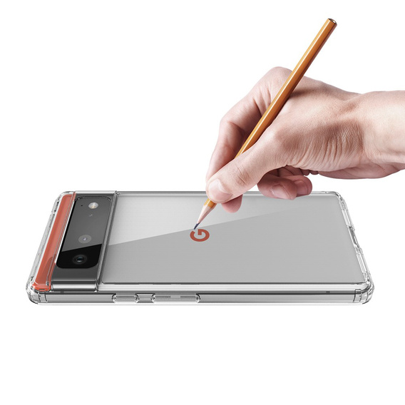 Θήκη για Google Pixel 6, Fusion Hybrid, διαφανής