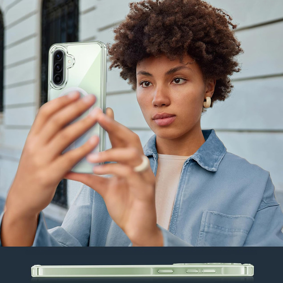 θήκη για το Samsung Galaxy A56 5G, Dropproof MagSafe, διαφανής + γυαλί 9H