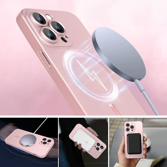 Θήκη για iPhone 16 Pro Max, ColorMag, για MagSafe, ροζ