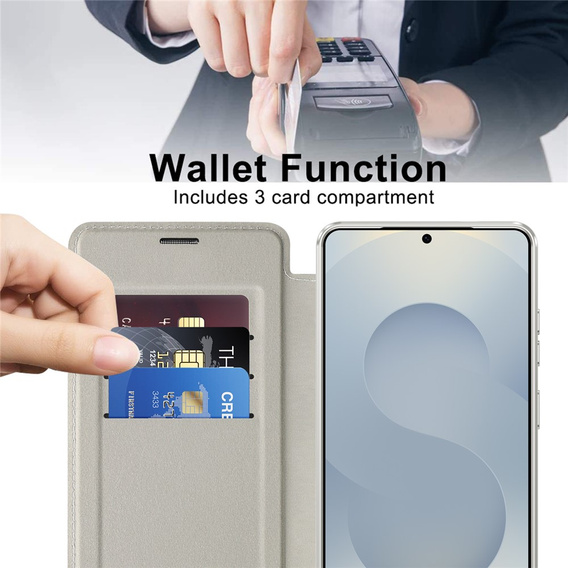 Θήκη με πτυσσόμενο καπάκι RFID Wallet MagSafe με προστασία κάμερας για Samsung Galaxy S26 Ultra