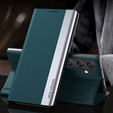 Θήκη με πτερύγιο για Samsung Galaxy A54 5G, Side Magnetic, πράσινη
