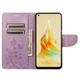 Θήκη με πτερύγιο για Oppo Reno8 T 4G, Mandala Flower, μωβ