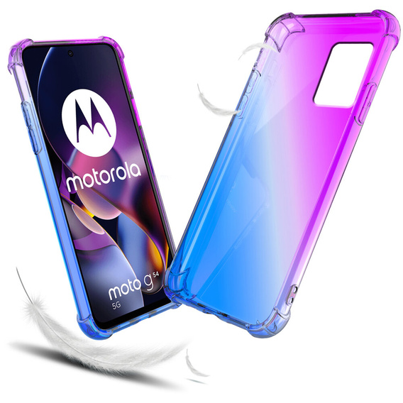 θήκη για το Motorola Moto G54 5G, Gradient Dropproof, Μωβ / μπλε