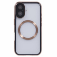 Μαγνητική θήκη MagSafe Dual Glass για iPhone 16, χρυσή