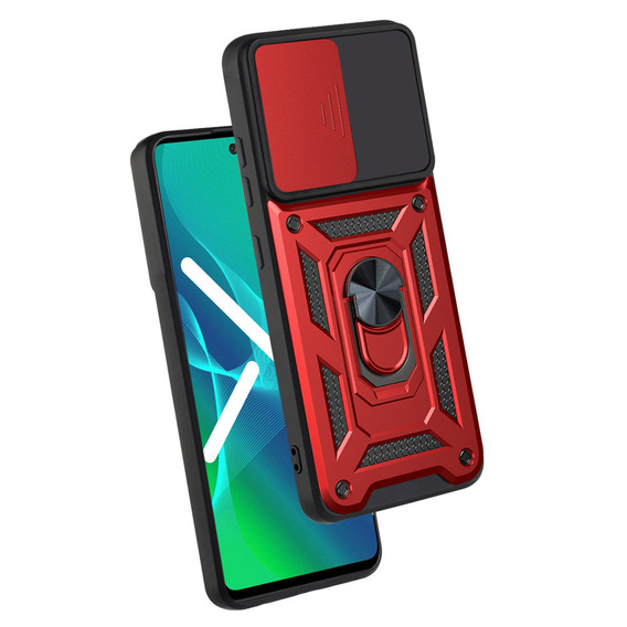 Θήκη για Oppo Reno 6 5G, CamShield Slide, κόκκινο